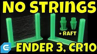 Cura Settings for Retraction and Raft on Creality Ender 3 or CR-10 Mini