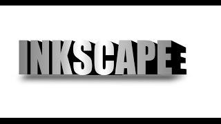 Tutorial inkscape text effect - TEXT 3D