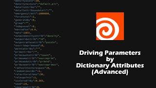 Driving Parameters using Dictionary Attributes in Houdini