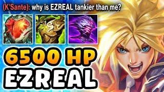 I built TANK on Ezreal Top and it's a Literal Cheat Code (6500+ HP, 1V5 MOST DAMAGE, UNKILLABLE)