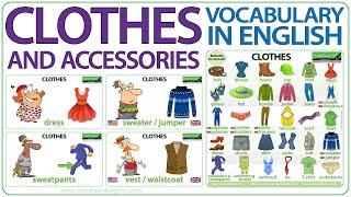 Clothes in English | Learn English Clothes Vocabulary | Names of clothes in English