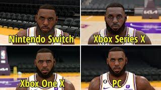 NBA 2K23 Nintendo Switch, XBox One X, PC, Xbox Series X Graphics Comparison