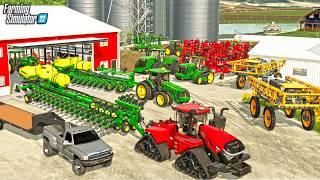 I BOUGHT $1,000,000 OF EQUIPMENT FOR OUR 10,000-ACRE FARM! (BIG TIME FARMER) | FS22