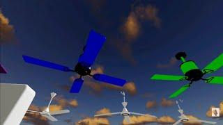 Different types of ceiling Fan - PRO INDUSTRIAL CEILING FANS including air cons - Roblox