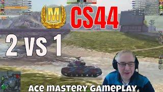 CS44 Ace Mastery: The Ultimate 2vs1 Close Finish #wotb #wotblitz