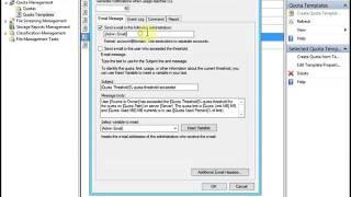 Create and Apply Quota Template