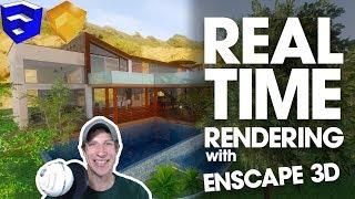 Getting Started Rendering in Enscape (EP 1) - Introduction to Enscape - REAL TIME RENDERING!