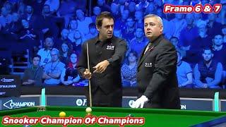 Snooker Champion Of Champions Ronnie O’Sullivan VS Kyren Wilson ( Frame 6 & 7 )