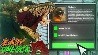 How To QUICKLY AND EASILY Unlock BIOLLANTE! | Level Up Rose & Farm G-Cells FAST ||| Kaiju Universe