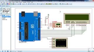 Arduino with DS18B20 and LCD - Proteus simulation