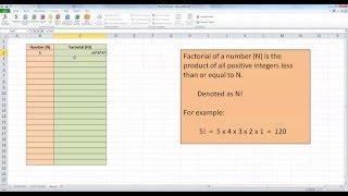 How To... Calculate the Factorial of a Number in Excel 2010