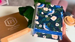 Homeschool Planner Unboxing and Flip Through | Plum Paper Teacher Planner