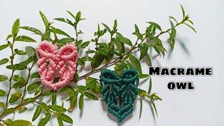 DIY Macrame Owl Keychain - Tutorial Gantungan Kunci Burung Hantu dari Tali Kur