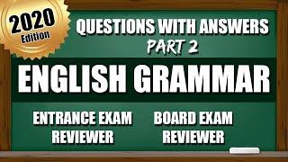 Entrance Exam Reviewer 2020 | Common Questions with Answer in English Grammar | PART 2