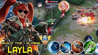 TOP 1 GLOBAL LAYLA NEW BEST 1 HIT BUILD 2024!!(Recommended Build) BUILD TOP 1 GLOBAL LAYLA ~ MLBB