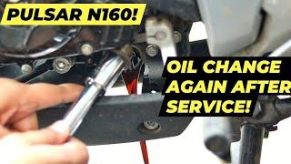 2024 PULSAR N160 ENGINE OIL CHANGE, PULSAR OIL FILTER CHANGE, SYNTHETIC ENGINE OIL IN PULSAR MOTOREX