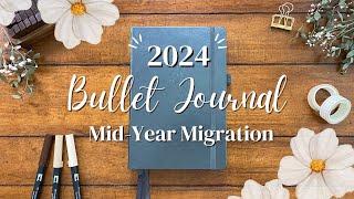 New Bullet Journal Set Up 2024 Midyear Migration + New Journal Spreads!