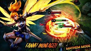 FANNY UNLIMITED ENERGY?!  FANNY MONTAGE MAYHEM MODE || Mobile Legends Bang Bang