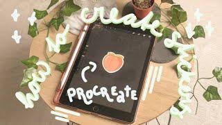 How to create stickers on Procreate | how to make stickers to sell on Etsy using Procreate and Canva