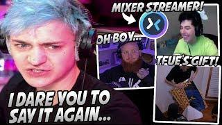 Ninja EXPLODES With ANGER After Getting "ROASTED" About His Switch To Mixer! Tfue Gets A NINJA Gift!