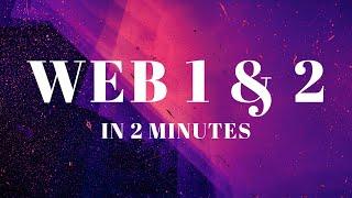 What are Web1 and Web 2? (In 2 mins)