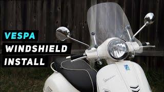 Vespa Windshield Installation Tutorial ( Faco ) | Mitch's Scooter Stuff