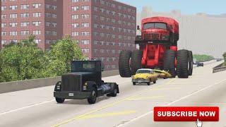 Giants Machines Crushes Cars - Beamng drive #Shorts