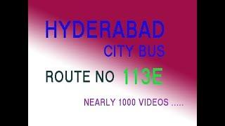 HYDERABAD CITY BUS FROM UPPAL DEPOT TO ESI BUS STOP  ROUTE NO BUS NO 113E