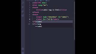 Label tag in html | Programming Lab #shorts #ytshorts #codingshorts