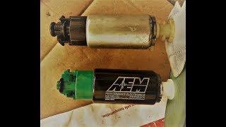 Установка топливного насоса AEM 340lph повышенной отдачи. Installing a fuel pump  AEM 340lph