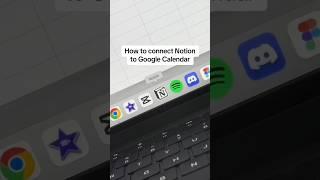 Learn how to connect Notion to your Google Calendar #notion #productivity #googlecalendar