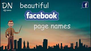 Unique Facebook Page Name Ideas #2023 #nameart