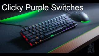 Razer Huntsman Mini (Clicky Purple Switches) Unboxing Review & Sound Test