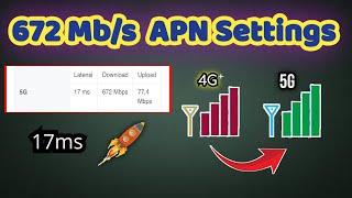 Get Unlimited 5G SPEED For Slow internet Using New Secret APN 2024