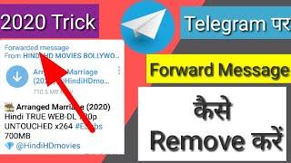 How To Remove telegram Forwar File Name || Remove Channel Forward Telegram File Caption |
