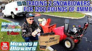 TRADING SIMPLICITY 524 & CRAFTSMAN 929 DUAL STAGE SNOWBLOWERS FOR 1200 RDS PMC .223 BRASS AMMUNITION