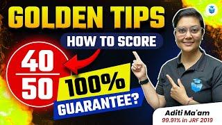 How to Score 80+ in Paper 1 UGC NET 2024? Golden Tip to Crack JRF 2024 | Aditi Mam