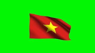 Cờ hoạt hình cờ Việt Nam 3D|Flag of  Vietnam  3D Flag  Animation |  Green Screen