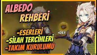 ALBEDO REHBERİ (Güncel) ESERLERİ & TAKIM KURULUMU & YETENEKLERİ | Genshin Impact Türkçe