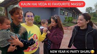 KAUN HAI VEDA KI FAVOURITE MASSI? NEW YEAR KI PARTY SHURU  || ROHINIDILAIK