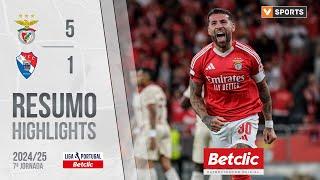 Resumo: Benfica 5-1 Gil Vicente (Liga 24/25 #7)