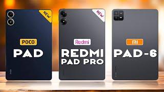 Poco Pad VS Redmi Pad Pro VS Xiaomi Pad 6 | Full Specs Review & Comparison