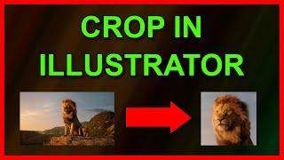 How to crop / cut a portion of an image in Adobe Illustrator 2020