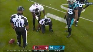 Calvin Ridley INJURED vs Panthers (Video)