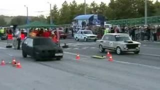 Final of Novoross Dragracing 2009 stage III 2101KS vs 2108T