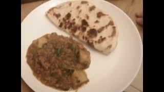 Naan Bread and Mince Curry Recipe