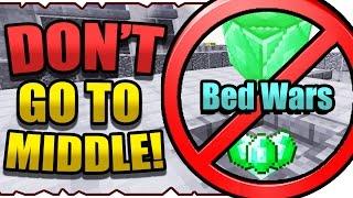 Bed Wars  DON'T GO TO MIDDLE CHALLENGE! 