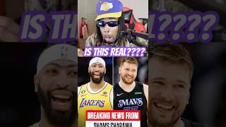 Lakers Fan Reacts To Luka For AD MASSIVE TRADE In Real Time On Stream #nba #lukadoncic #anthonydavis