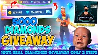 FREE FIRE UNLIMITED DIAMONDS *TRICK* | HOW TO Get 5000 DIAMONDS In FREE FIRE