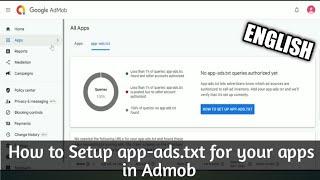 How to Setup app-ads.txt for your apps | admob app-ads.txt not found